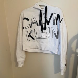 Calvin Klein cropped hoodie size:small